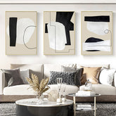 Toile - Abstract Beige Design